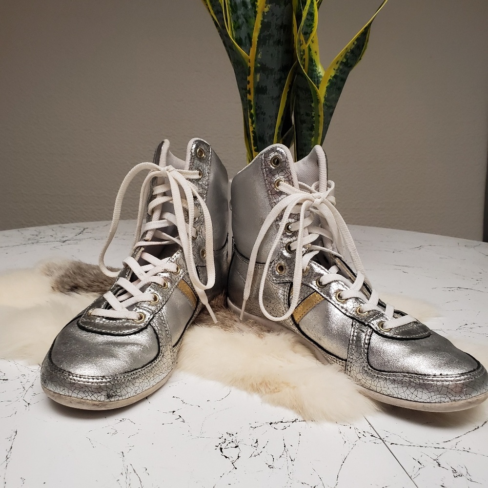 Creative Recreation silver high top sneakers